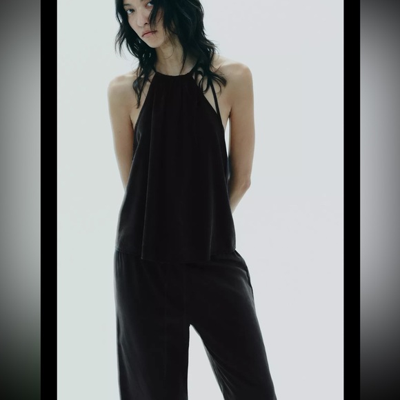 Zara FLOWY CROP PANTS - Picture 2 of 8